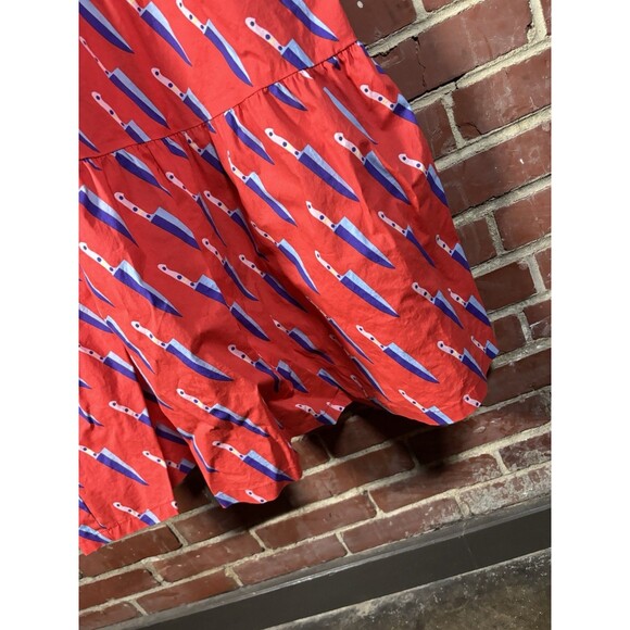 NOOWORKS Frida Dress Short Sleeve USA Made Retired Knife Print Womens Size XXXL - Picture 5 of 6